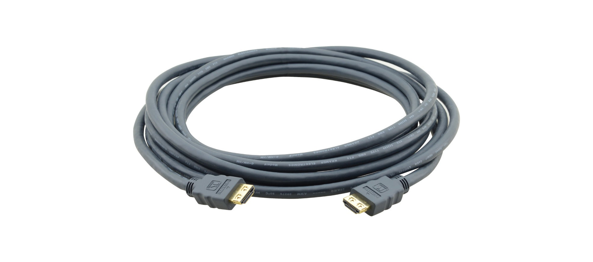 97-01213010 - Kramer Electronics KRAMERS C-HM/HM/ETH HDMI CABLE IS A HIGH-PERFORMANCE CABLE WITH MOLDED HDMI CONN