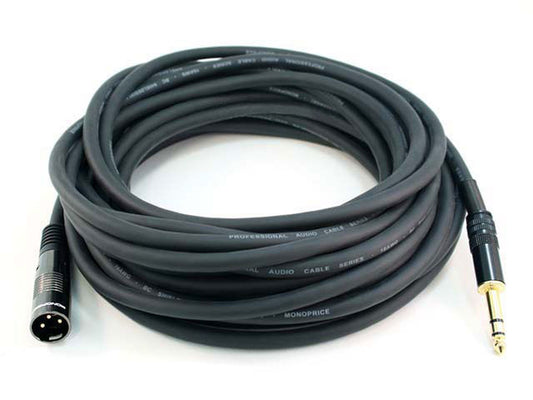 4765 - Monoprice XLR M TO 1/4INCH TRS M CABLE 35FT