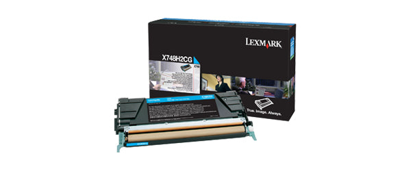 LEXMAKR X748 CYAN HIGH YIELD TONER CARTR