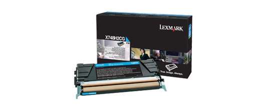 LEXMAKR X748 CYAN HIGH YIELD TONER CARTR