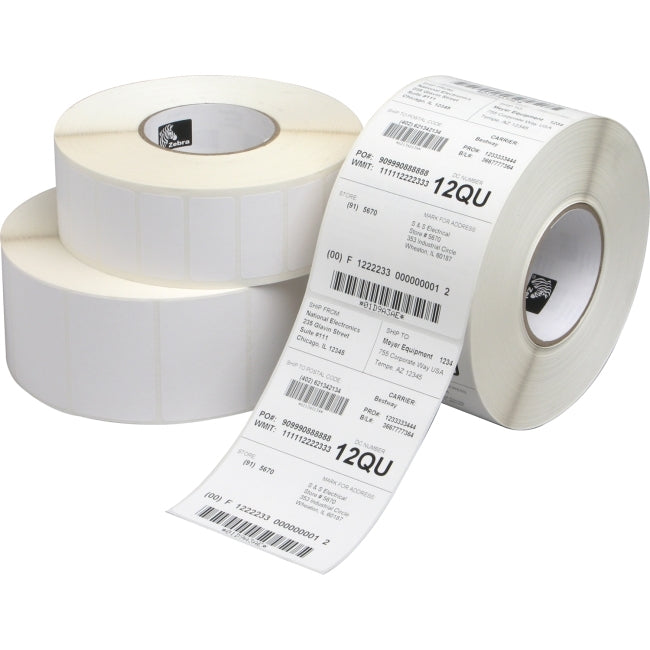 LABEL, POLYPROPYLENE, 1X0.5IN (25.4X12.7MM); 3 ACROSS,TT, POLYPRO 3000T, COATED,