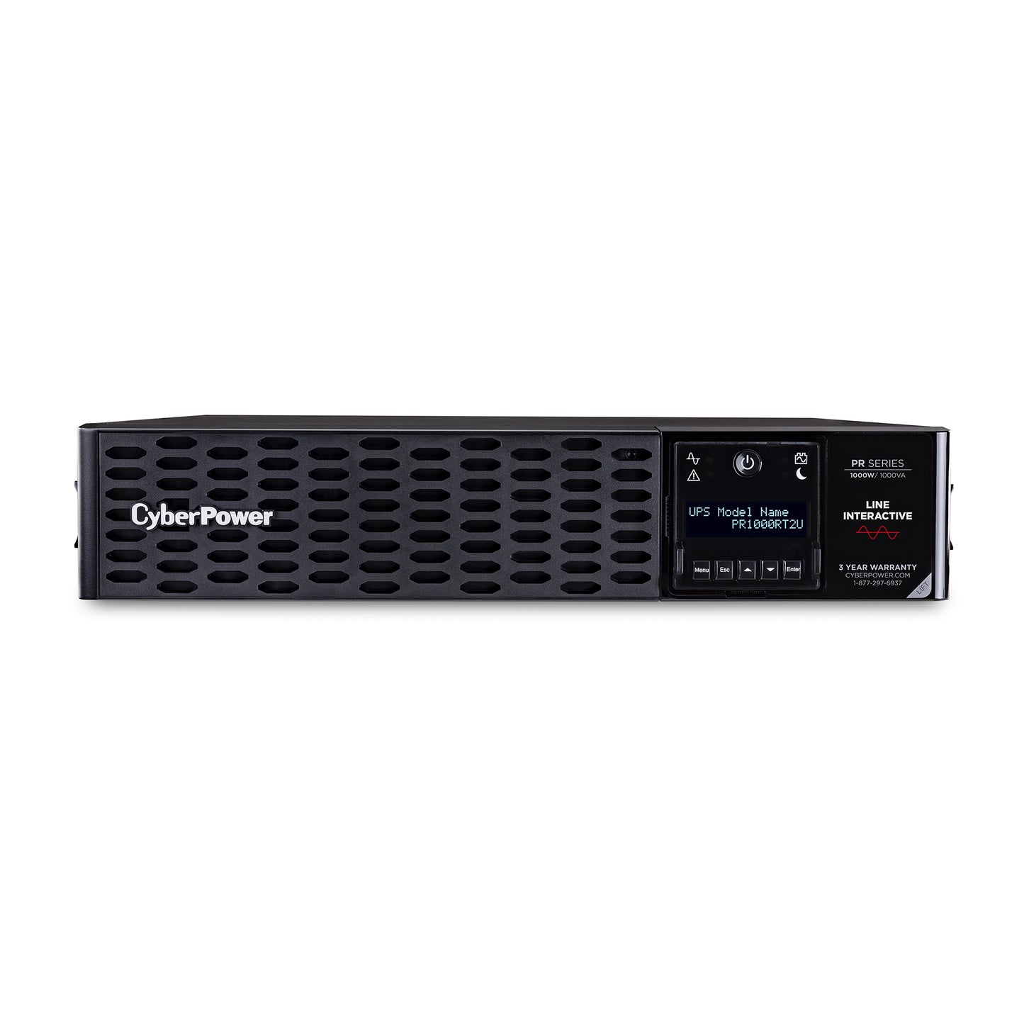 CyberPower PR1000RT2UN uninterruptible power supply (UPS) Line-Interactive 1 kVA 1000 W 8 AC outlet(s)