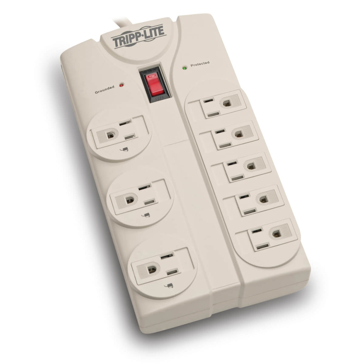 Tripp Lite TLP808 surge protector Gray 8 AC outlet(s) 120 V 95.7" (2.43 m)