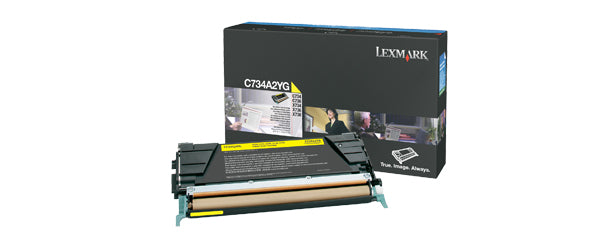 C734A2YG Toner yellow, 6K pages @ 5% coverage