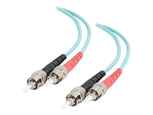 C2G 6m USA 10Gb ST/ST Duplex 50/125 Multimode Fiber Patch Cable fiber optic cable 236.2" (6 m) Blue