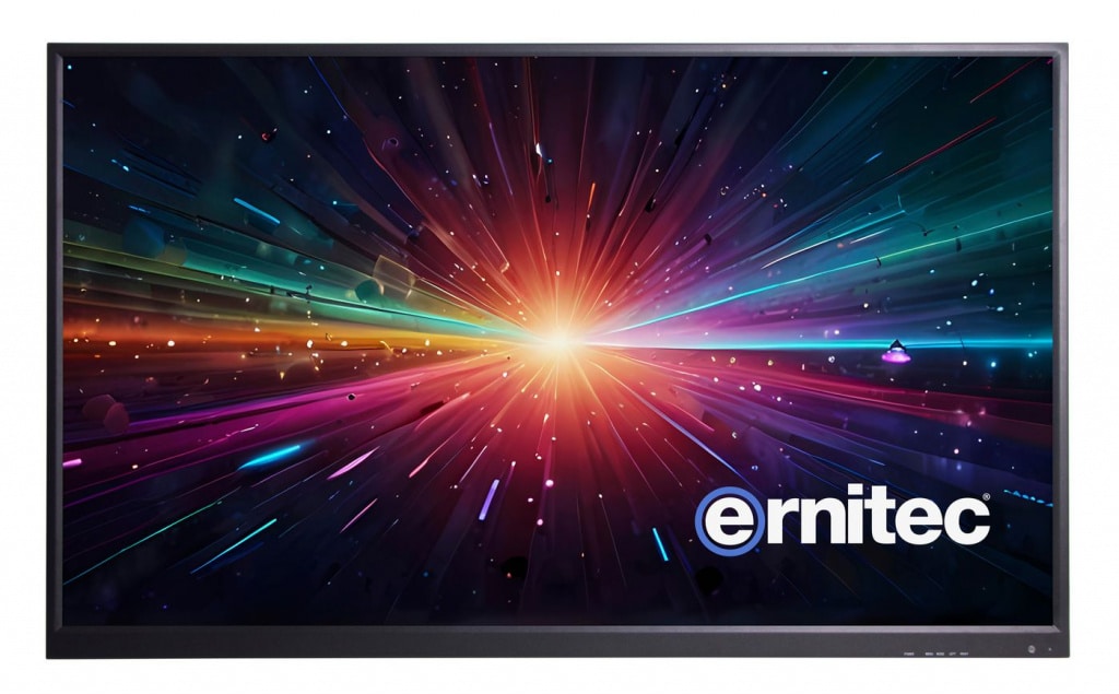 0070-24149-HB3000-P - Ernitec 49-Inch 4K UHD 3000-Nit High-Brightness 24/7 Digital Signage Display - Portrait