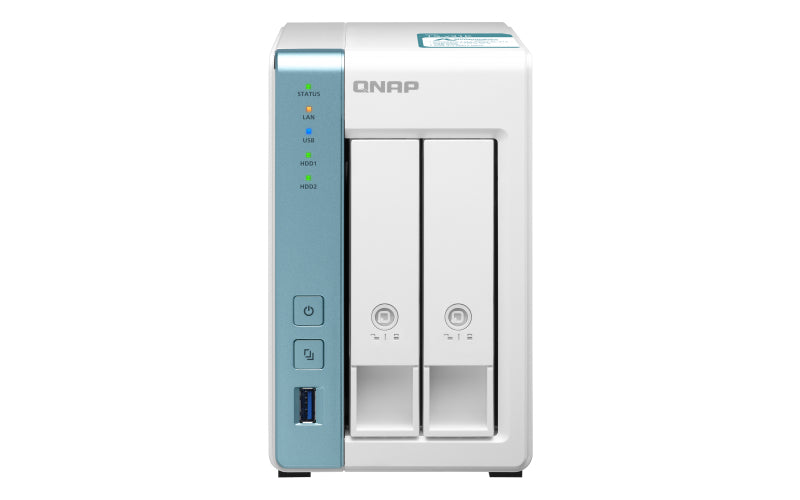 QNAP TS-231K NAS Tower Ethernet LAN Turquoise, White AL214