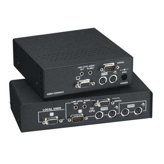 KVM EXTENDER - VGA, PS/2, RS232, AUDIO, DUAL-ACCESS, CATX, GSA, TAA