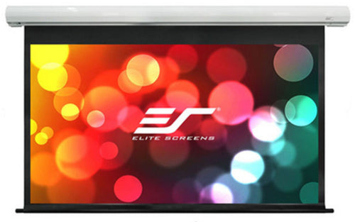 SK180XHW2-E12 - Elite Screens SAKER, 180IN 16:9 WITH 24IN DROP, ELECTRIC MOTORIZED DROP DOWN PROJECTION PROJEC
