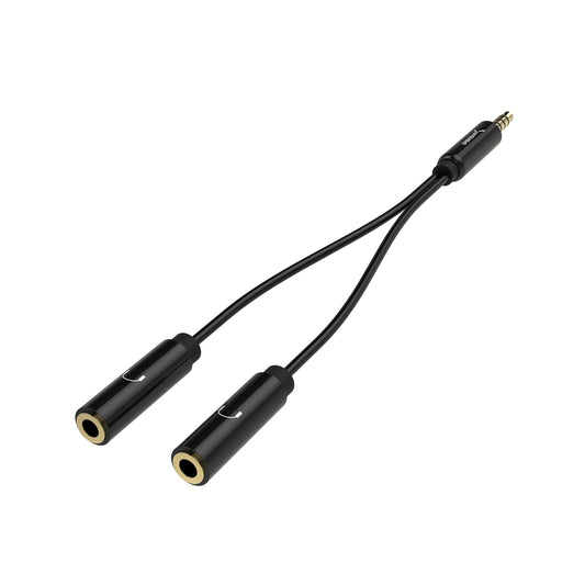 Sabrent CB-35X2-PK100 audio cable 3.5mm 2 x 3.5mm Black