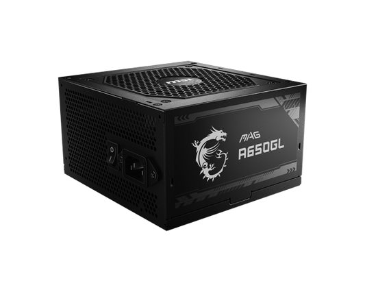 A650GL - MSI MAG Full Modular 80 Plus Gold 650W Gaming Power Supply