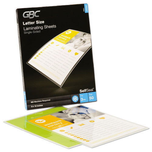 3747307CF - GBC SelfSeal Self-Adhesive Laminating Pouch