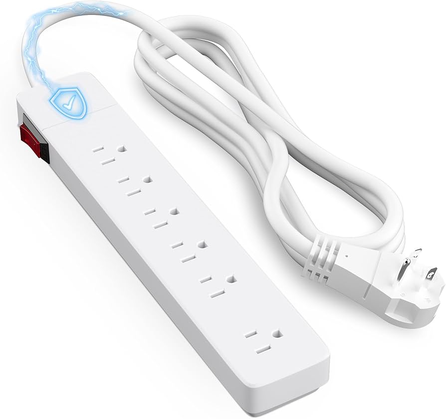 2059BL - Safco 3-outlets Power Strip Receptacle: 3 2 X Rj-45 8ft Cord