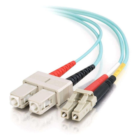 C2G 5M LC-SC 10GB 50/125 OM3 DUPLEX MULTIMODE FIBER OPTIC CABLE (TAA COMPLIANT)