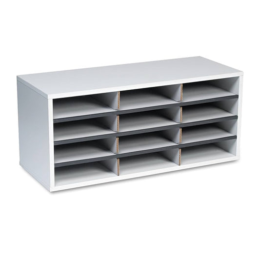 25004 - Fellowes 12-COMPARTMENT SORTER KEEPS LETTER SIZE LITERATURE FILES AND FORMS ORGANIZED A