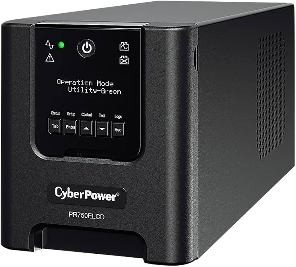 PR750ELCDGR - CyberPower 750VA 675W Pure Sine Wave Line-Interactive UPS