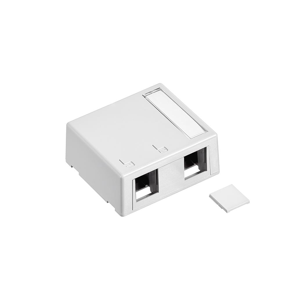 IC107BC2WH - ICC Surface Mount Box 2-Port White