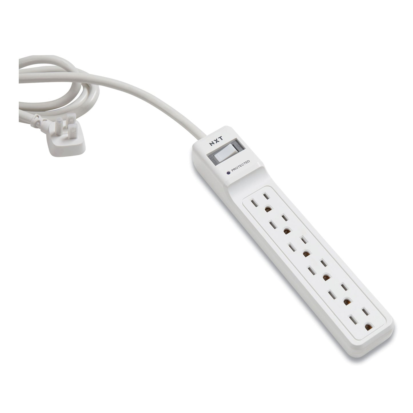 NX54312 - NXT Surge Protector 6 AC Outlets 4ft Cord 600 J