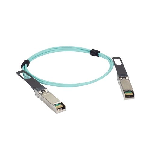 SFP28 25-GBPS ACTIVE OPTICAL CABLE (AOC) - CISCO SFP-25G-AOC1M COMPATIBLE, AQUA,