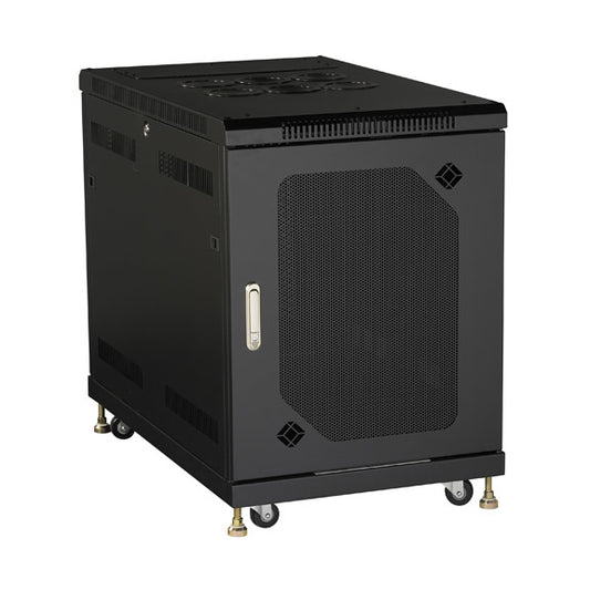 SERVER CABINET - 15U, SPLIT REAR DOOR, 24"W X 40"D, MESH FRONT, GSA, TAA