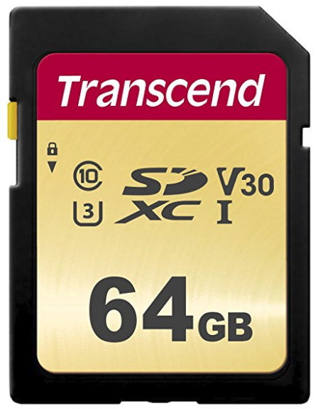 Transcend 64GB, UHS-I, SD SDXC Class 10