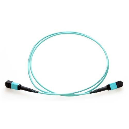 MTP TO MTP FIBER OPTIC CABLE; MTP/MTP; 50/125; OM3; PLENUM;1 METER