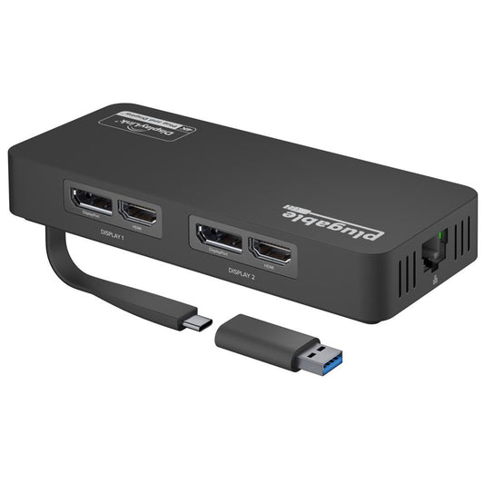 USBC-6950UE - PLUGABLE TECHNOLOGIES PLUGABLE 4K DP & HDMI ADAPTER ETHERNET