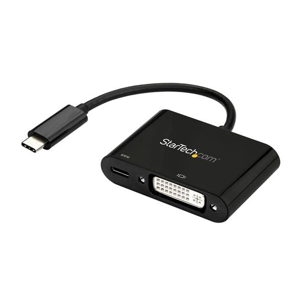 CDP2DVIUCP - StarTech.com USB-C (DP 1.2 ALT MODE HBR2) TO DVI-D VIDEO DISPLAY ADAPTER WITH 60W POWER DELIV