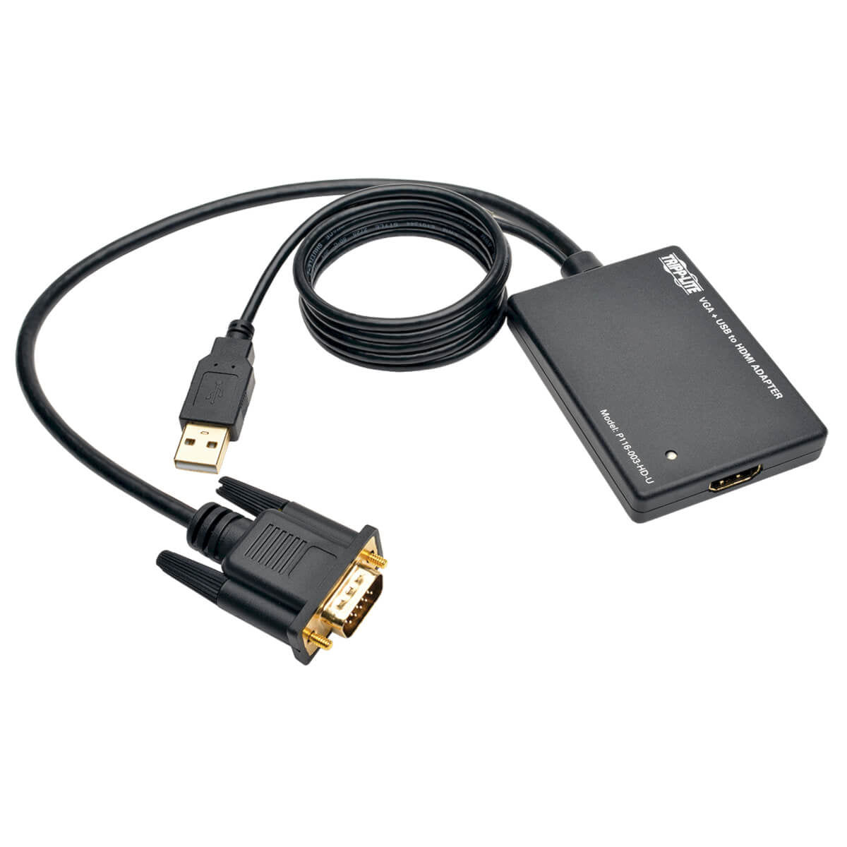 VGA TO HDMI COMPONENT ADAPTER CONVERTER WITH USB AUDIO POWER VGA TO HDMI 1080P