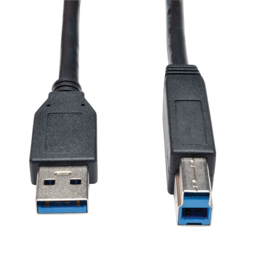 U322-015-BK - Tripp Lite 15FT USB 3.0 SUPERSPEED DEVICE CABLE 5GBPS AB M/M BLACK 15FT