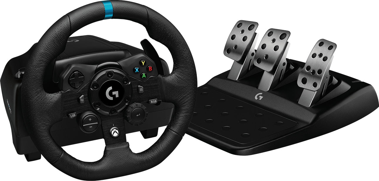 Logitech G G923 Black USB Steering wheel + Pedals PC, Xbox One