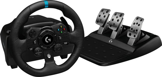 Logitech G G923 Black USB Steering wheel + Pedals PC, Xbox One