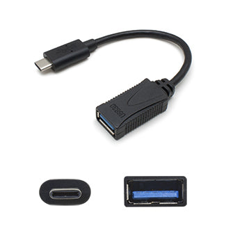 USBC2USB3FB-5PK - AddOn Networks ADDON 5 PACK OF 17CM (7IN) USB 3.1 TYPE (C) MALE TO USB 3.0 (A)FEMALE BLACK ADAP