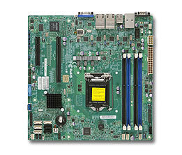 Supermicro X10SLM+-LN4F IntelÂ® C224 LGA 1150 (Socket H3) micro ATX