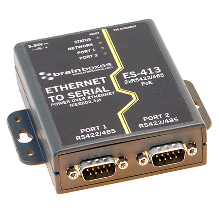 ES-413 - Brainboxes POWER OVER ETHERNET 2 RS422/485