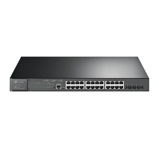 TP-Link TL-SG3428XMP network switch Managed L2/L3 Gigabit Ethernet (10/100/1000) Power over Ethernet (PoE) 1U Black