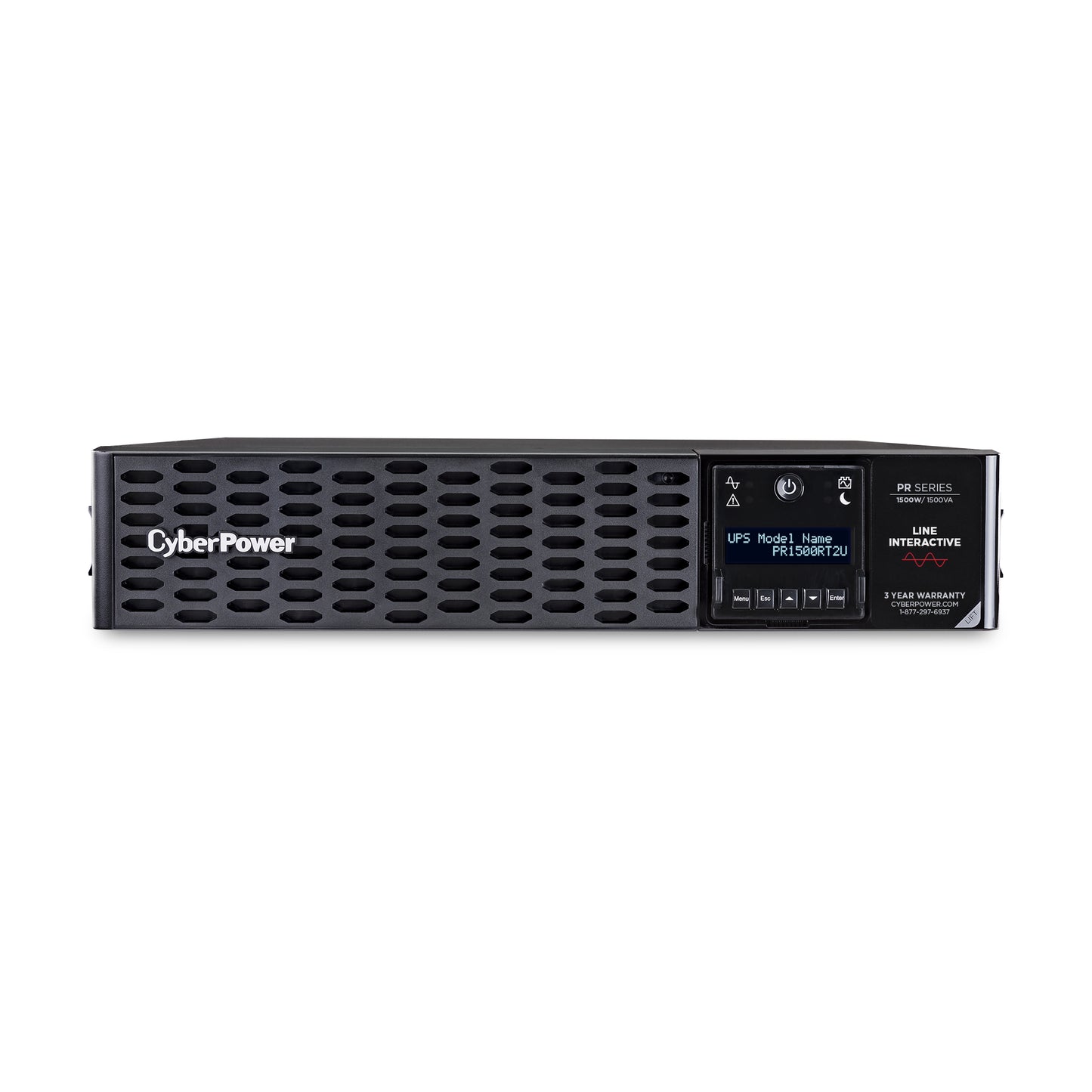 CyberPower PR1500RT2UN uninterruptible power supply (UPS) Line-Interactive 1.5 kVA 1500 W 8 AC outlet(s)