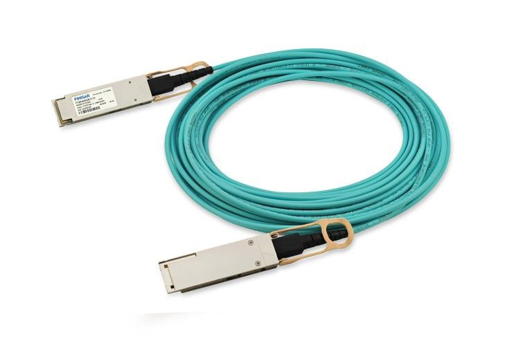 Finisar FCBN425QB1C15 fiber optic cable 590.6" (15 m) QSFP28 OFNP Aqua color