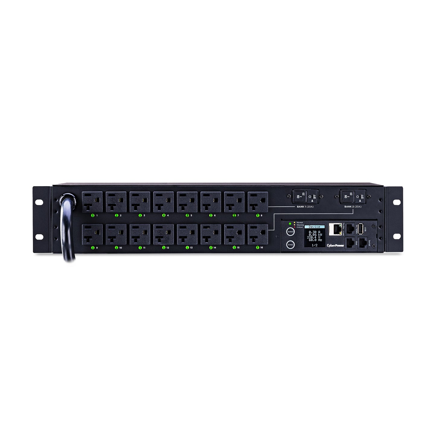 SWITCHED PDU 30A 120V (16) 5-20R OUTLETS L5-30P SNMP 12FT CORD 2U 3YEAR WARRANTY