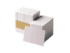 ZEBRA WHITE COMPOSITE CARDS, 30 MIL, WORLD GLOBE (500 CARDS)