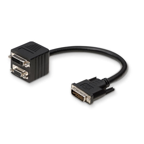 Belkin F2E7901-01-DV video cable adapter 11.8" (0.3 m) DVI-I VGA, DVI-I Black