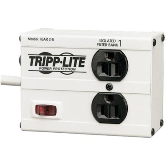 ISOBAR2-6 - Tripp Lite Isobar Surge Protector Metal 2 Outlet 6' Cord 1410 Joules
