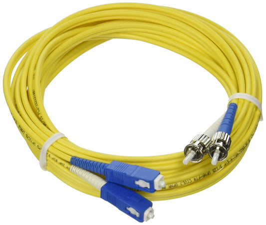 C2G 4M SC-ST 9/125 OS1 DUPLEX SINGLEMODE PVC FIBER OPTIC CABLE (USA-MADE) - YELL