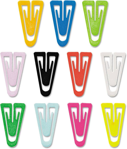 PC0300 - Advantus Paper Clips Plastic Medium Size Colors 500