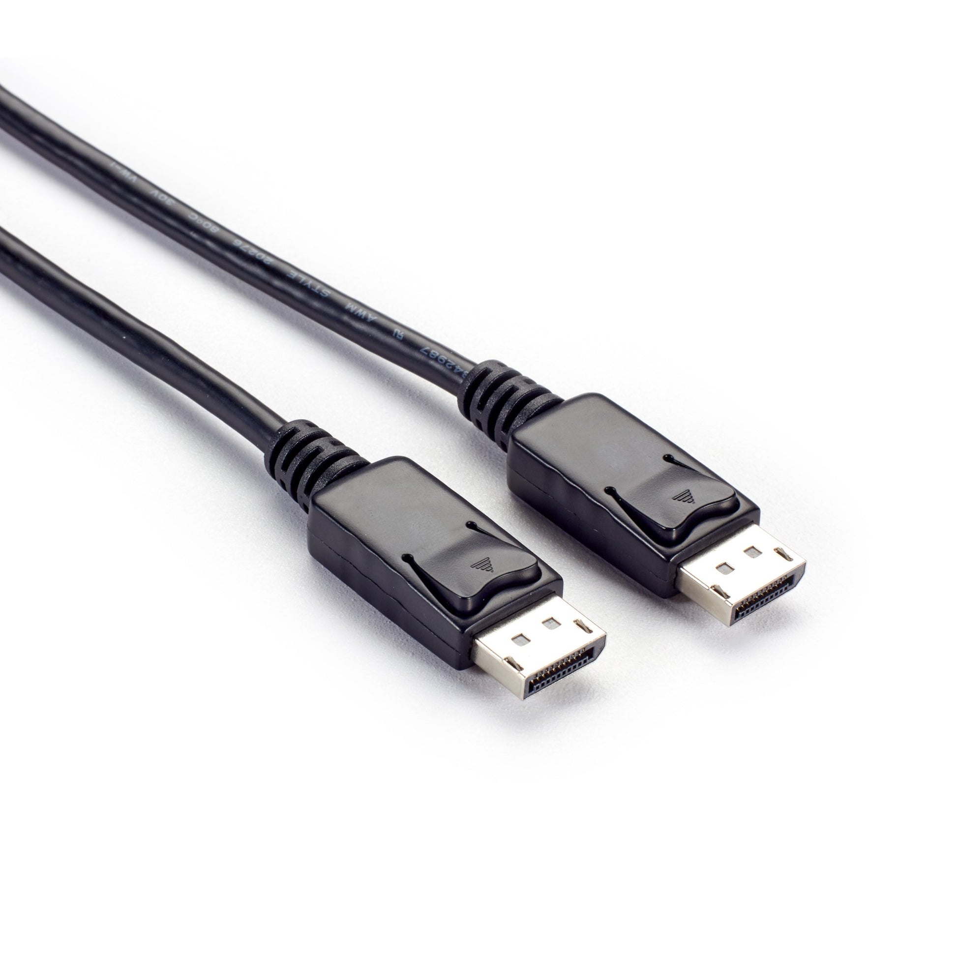 VCB-DP2-0003-MM - Black Box DISPLAYPORT 1.2 CABLE WITH LATCHES - MALE/MALE, 4K 60HZ, 3-FT. (0.9-M)