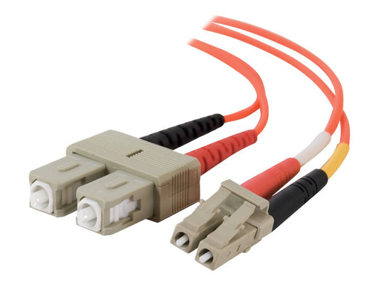C2G 10m USA LC/SC Duplex 50/125 Multimode Fiber Patch Cable fiber optic cable 393.7" (10 m) Orange