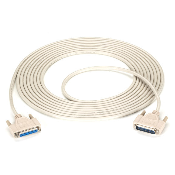BC00714 - Black Box RS-232 SERIAL CABLE - SHIELDED PVC MOLDED DB25 MALE/FEMALE WITH THUMBSCREWS