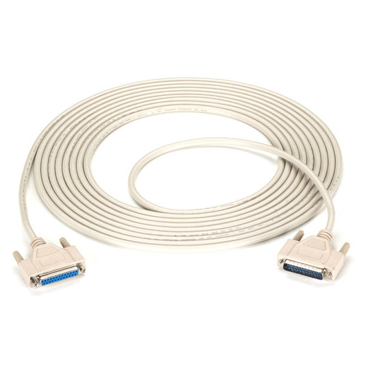 BC00714 - Black Box RS-232 SERIAL CABLE - SHIELDED PVC MOLDED DB25 MALE/FEMALE WITH THUMBSCREWS