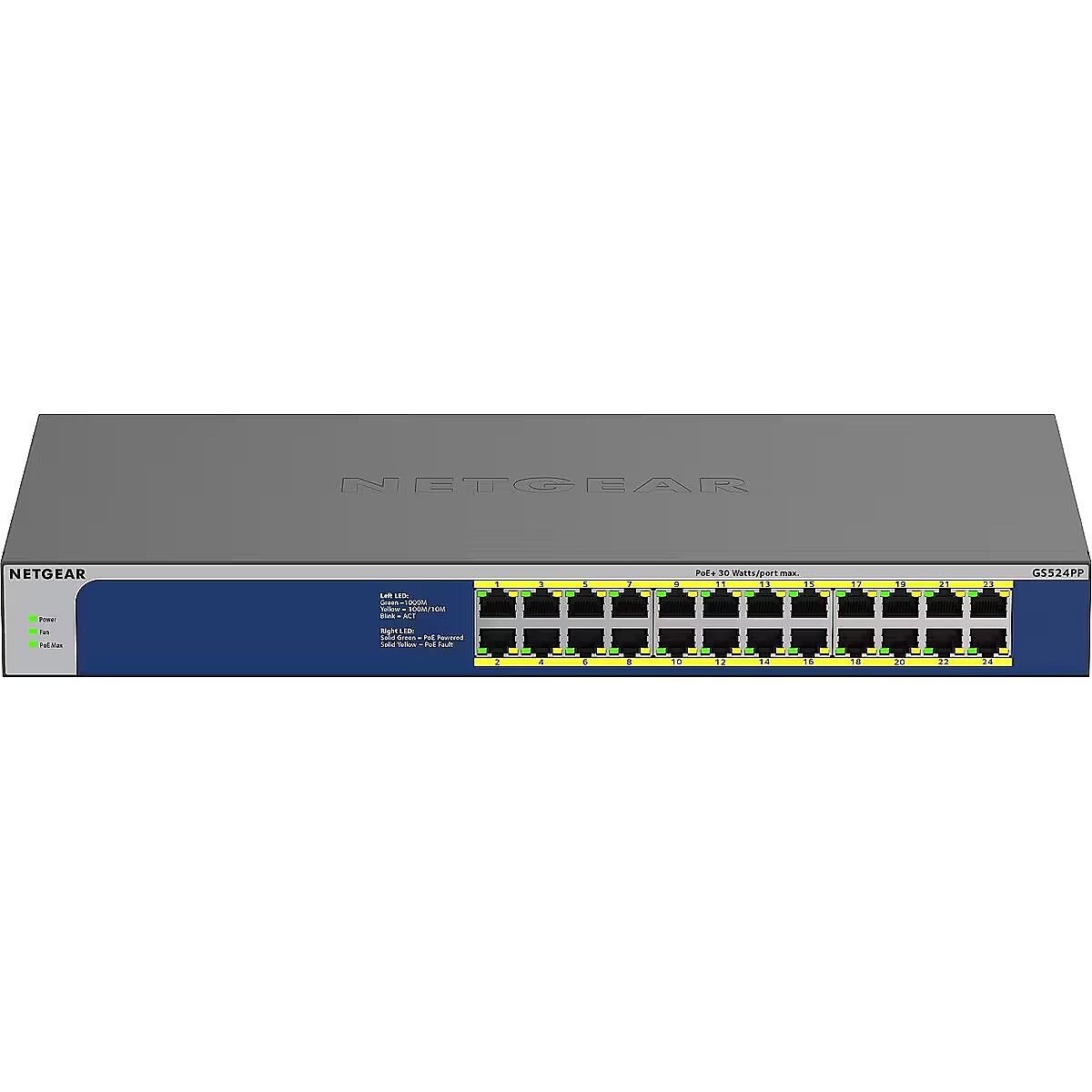 GS524PP-100EUS - Netgear 24PT GIGE UNMNGED SWTCH