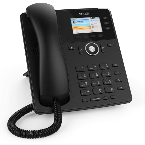 00004397 - Snom Desk phone D717 IP phone Black Wired handset
